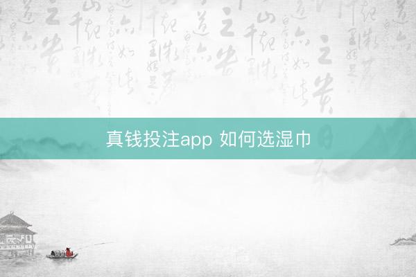 真钱投注app 如何选湿巾