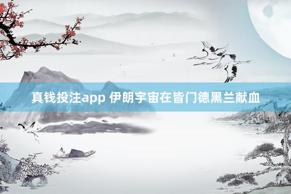 真钱投注app 伊朗宇宙在皆门德黑兰献血