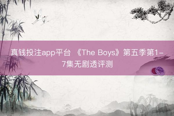 真钱投注app平台 《The Boys》第五季第1-7集无剧透评测