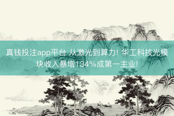 真钱投注app平台 从激光到算力! 华工科技光模块收入暴增134%成第一主业!