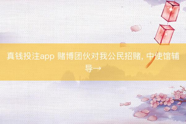 真钱投注app 赌博团伙对我公民招赌， 中使馆辅导→