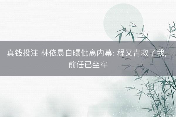 真钱投注 林依晨自曝仳离内幕: 程又青救了我， 前任已坐牢