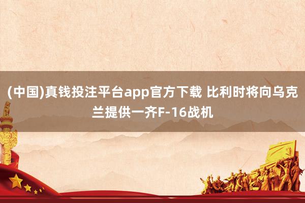 (中国)真钱投注平台app官方下载 比利时将向乌克兰提供一齐F-16战机