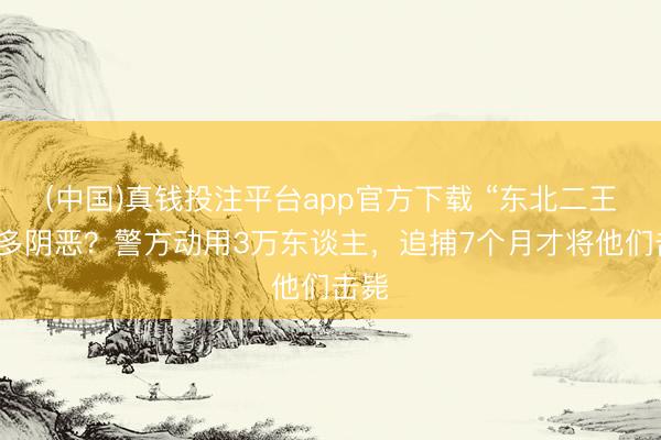 (中国)真钱投注平台app官方下载 “东北二王”有多阴恶？警方动用3万东谈主，追捕7个月才将他们击毙